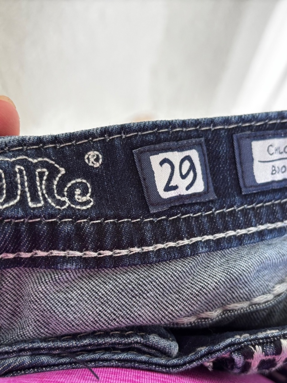 Miss me, Chloe boot cut jeans dark blue wash size 29 - Picture 3 of 4